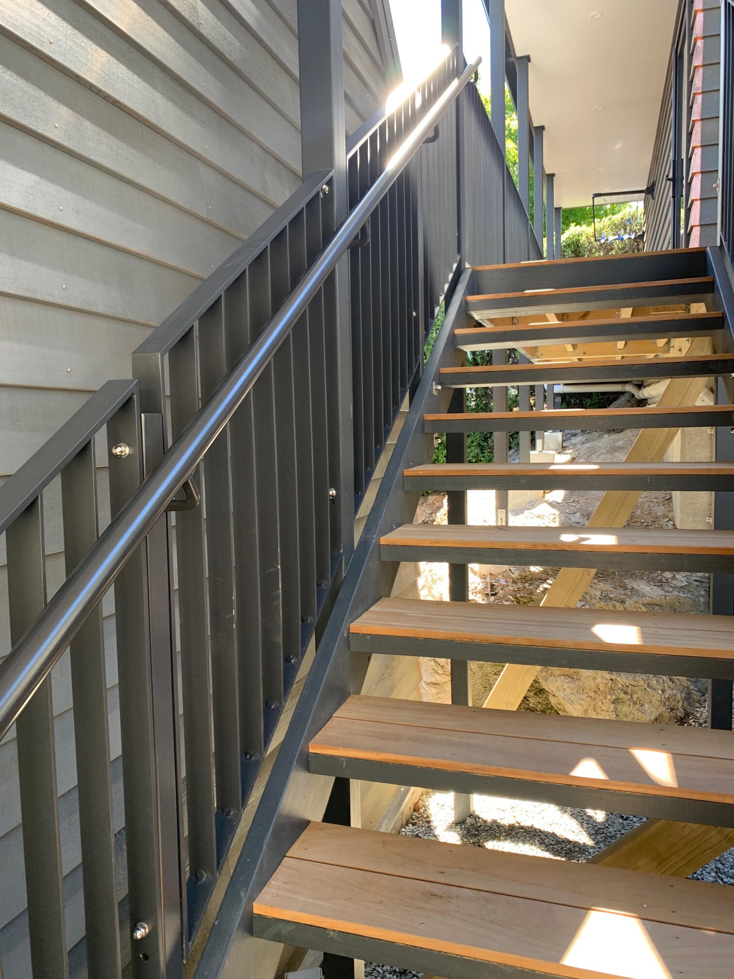 Kelvin Heights installation on stairs